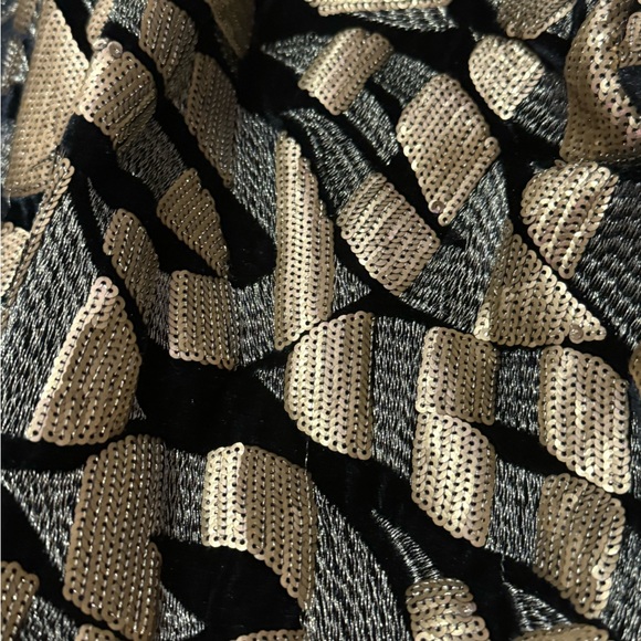 H&M Sequin Gold and Black Blazer - Picture 3 of 4